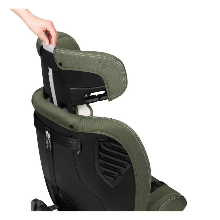 Lionelo - Silla de coche con base giratoria BASTIAAN ONE i-Size 40-150 cm, Verde oliva
