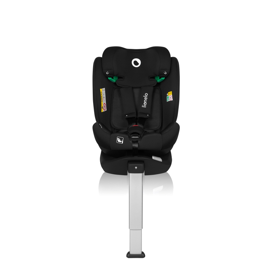 Lionelo - Silla de coche con base giratoria BRAAM AIR i-Size 40-150 cm Negro Carbón