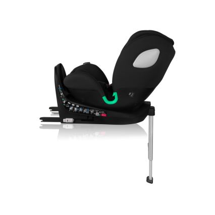 Lionelo - Silla de coche con base giratoria BRAAM AIR i-Size 40-150 cm Negro Carbón