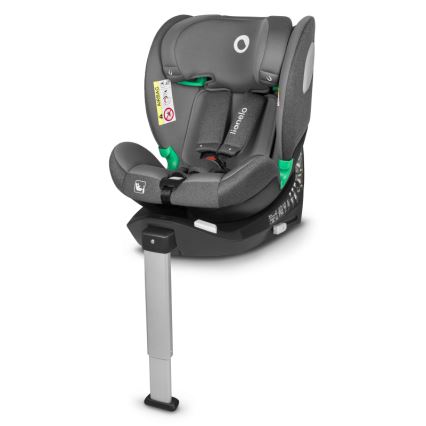 Lionelo - Silla de coche con base giratoria BRAAM i-Size 40-150 cm Gris Piedra