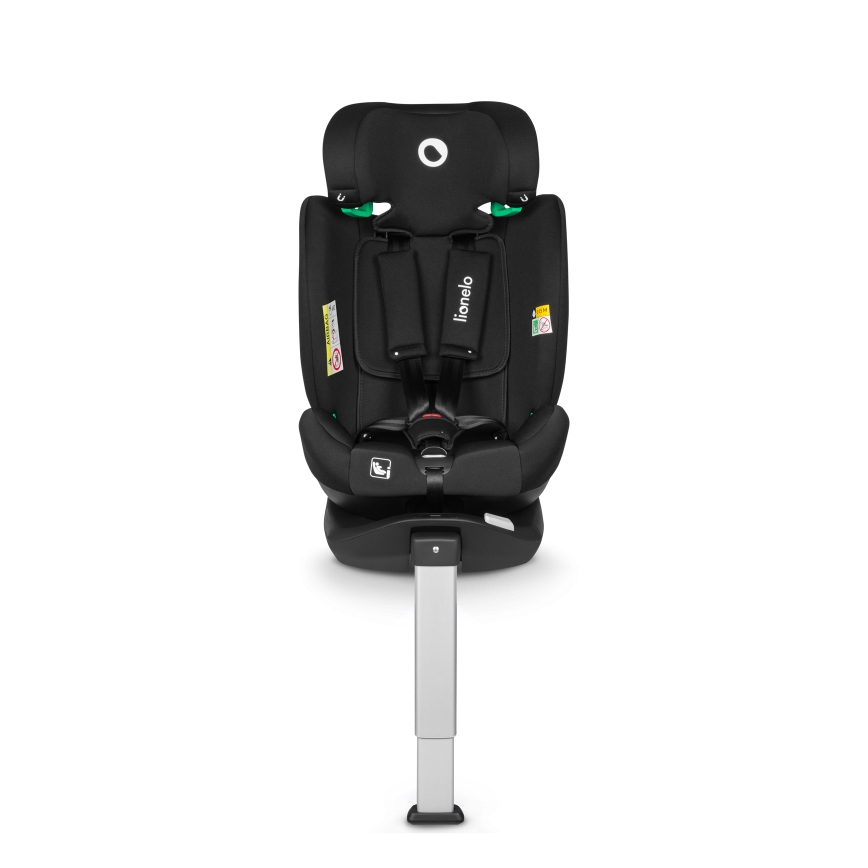 Lionelo - Silla de coche con base giratoria BRAAM i-Size de 40 a 150 cm Negro carbón