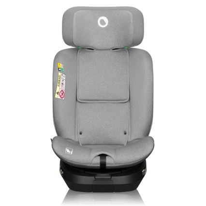 Lionelo - Silla de coche con base giratoria BRAVE i-Size 40-150 cm Gris piedra