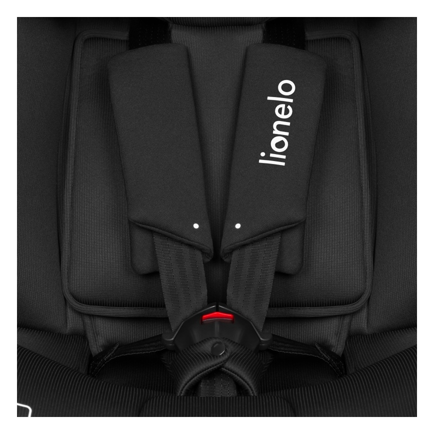 Lionelo - Silla de coche con base giratoria BRAVE i-Size 40-150 cm Negro Carbón