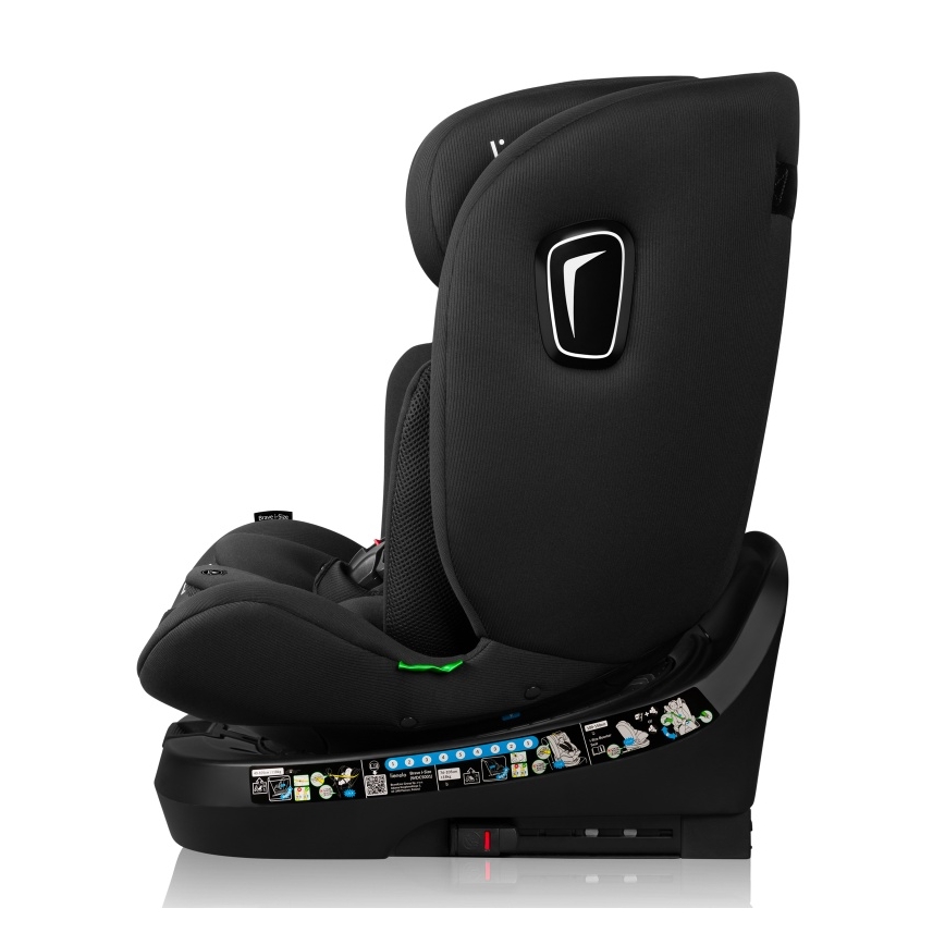 Lionelo - Silla de coche con base giratoria BRAVE i-Size 40-150 cm Negro Carbón