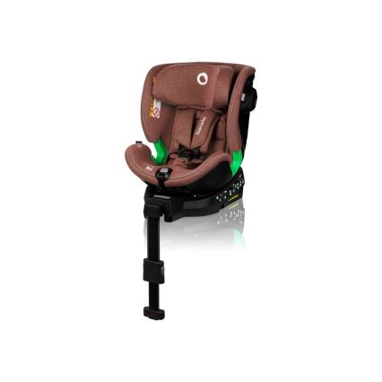 Lionelo - Silla de coche con base giratoria HARMONY i-Size 40-150 cm color ladrillo