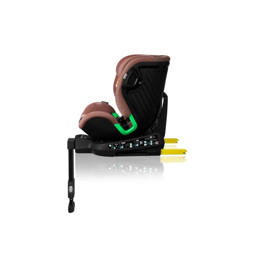 Lionelo - Silla de coche con base giratoria HARMONY i-Size 40-150 cm color ladrillo