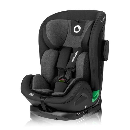 Lionelo - Silla de coche con base giratoria HARPER i-Size 76-150 cm Black Carbon