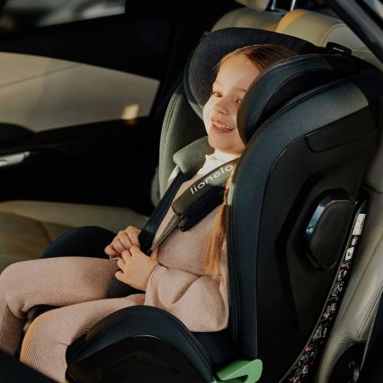Lionelo - Silla de coche con base giratoria HARPER i-Size 76-150 cm Black Carbon