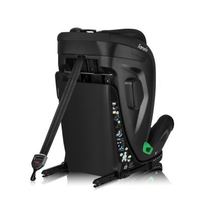Lionelo - Silla de coche con base giratoria HARPER i-Size 76-150 cm Black Carbon