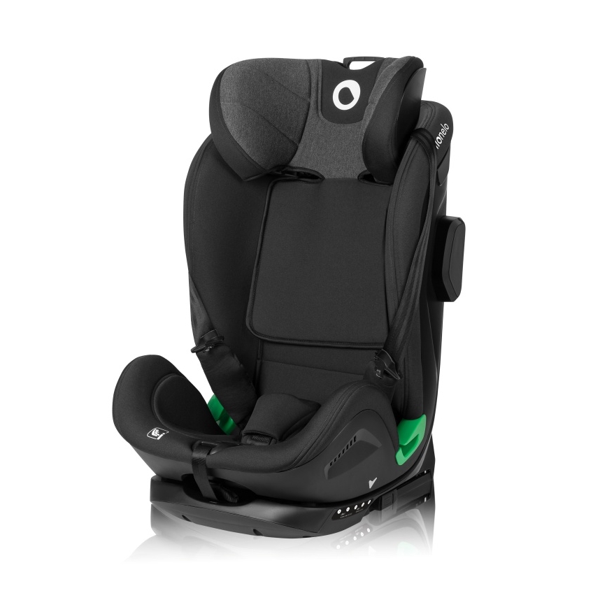 Lionelo - Silla de coche con base giratoria HARPER i-Size 76-150 cm Negro Carbono
