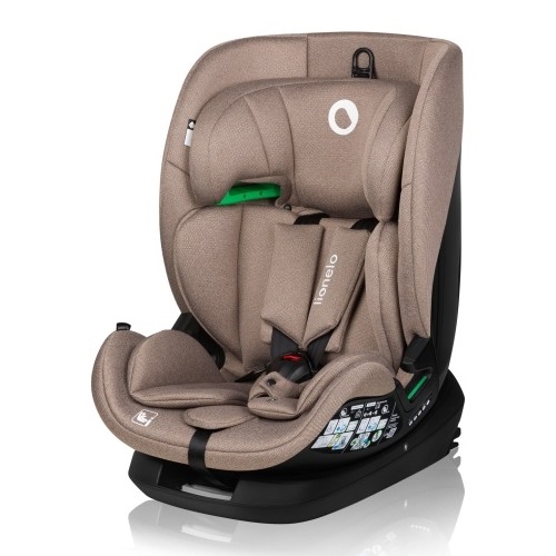 Lionelo - Silla de coche con base giratoria LAVENDER i-Size 76-150 cm Beige Latte