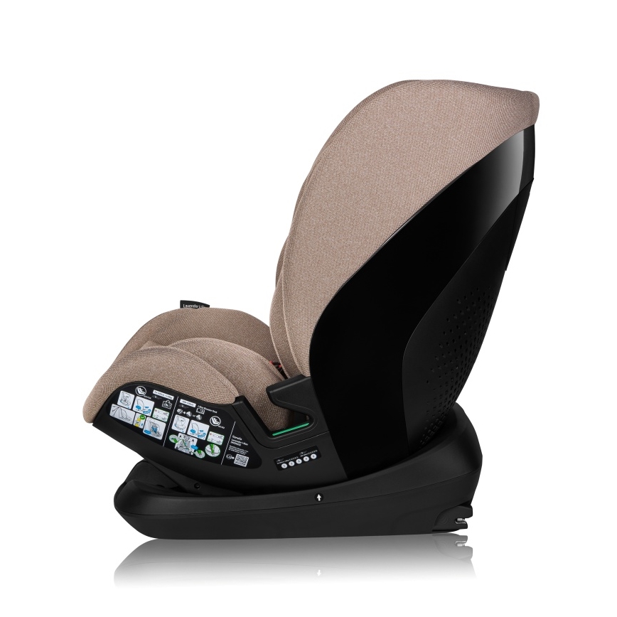 Lionelo - Silla de coche con base giratoria LAVENDER i-Size 76-150 cm Beige Latte
