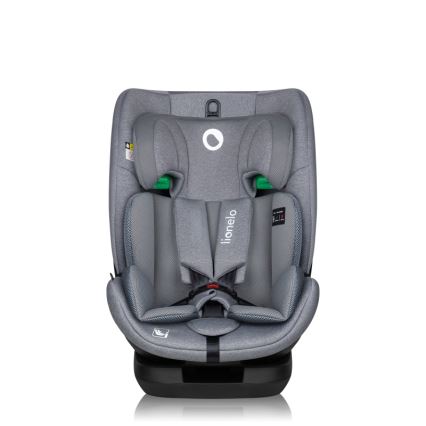 Lionelo - Silla de coche con base giratoria LAVENDER i-Size 76-150 cm Gris Stone