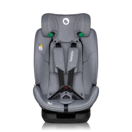 Lionelo - Silla de coche con base giratoria LAVENDER i-Size 76-150 cm Gris Stone