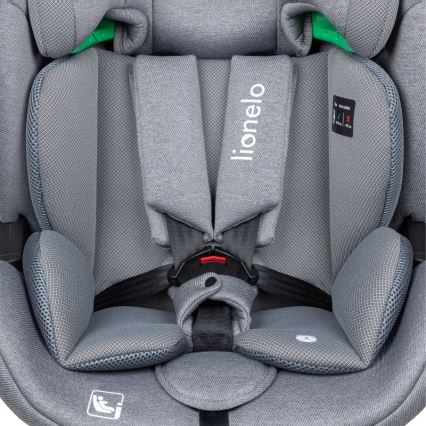 Lionelo - Silla de coche con base giratoria LAVENDER i-Size 76-150 cm Gris Stone