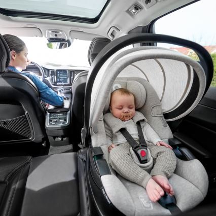 Lionelo - Silla de coche con base giratoria MOXIE SET i-Size 40-87 cm beige arena