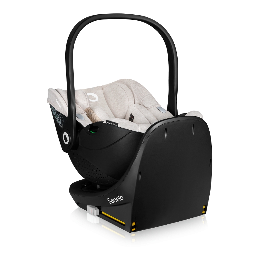 Lionelo - Silla de coche con base giratoria MOXIE SET i-Size 40-87 cm beige arena