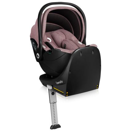 Lionelo - Silla de coche con base giratoria MOXIE SET i-Size 40-87 cm Rosa Malva