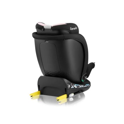 Lionelo - Silla de coche con base giratoria NAVY i-Size 40-150 cm negro/rosa