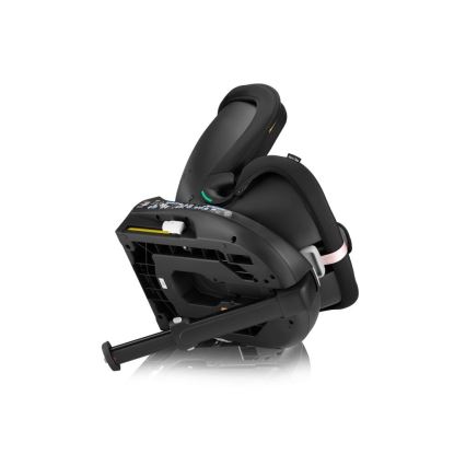 Lionelo - Silla de coche con base giratoria NAVY i-Size 40-150 cm negro/rosa