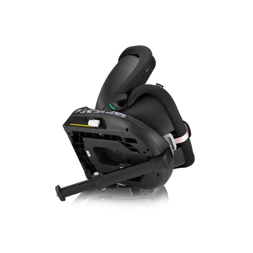 Lionelo - Silla de coche con base giratoria NAVY i-Size 40-150 cm negro/rosa