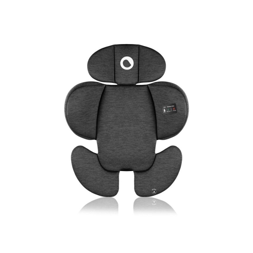 Lionelo - Silla de coche con base giratoria NAVY i-Size 40-150 cm negro/rosa