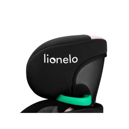 Lionelo - Silla de coche con base giratoria NAVY i-Size 40-150 cm negro/rosa