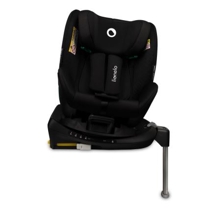 Lionelo - Silla de coche con base giratoria ANTOON PLUS i-Size 40-105 cm Negro ónix