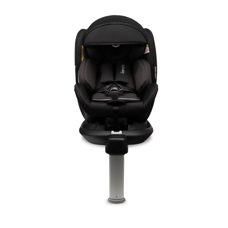 Lionelo - Silla de coche con base giratoria ANTOON PLUS i-Size 40-105 cm Negro ónix