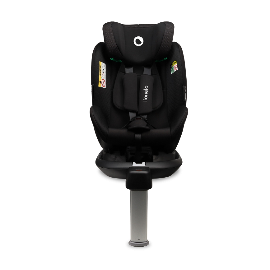 Lionelo - Silla de coche con base giratoria ANTOON PLUS i-Size 40-105 cm Negro ónix