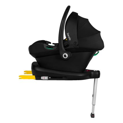 Lionelo - Silla de coche giratoria con base ASTRID SET i-Size 40-87 cm Negro/Gris