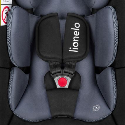 Lionelo - Silla de coche giratoria con base ASTRID SET i-Size 40-87 cm Negro/Gris