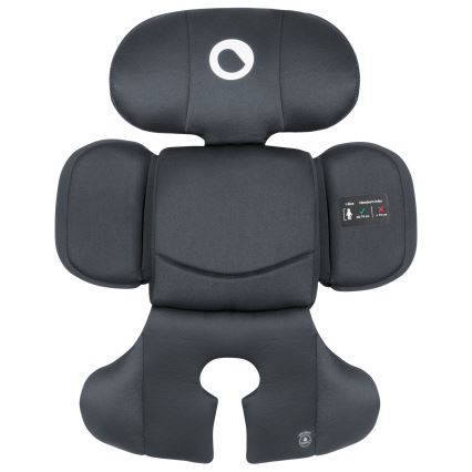 Lionelo - Silla de coche giratoria con base BASTIAAN i-Size 40-150 cm Gris piedra