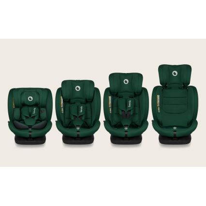 Lionelo - Silla de coche giratoria con base BASTIAAN i-Size 40-150 cm Verde Bosque