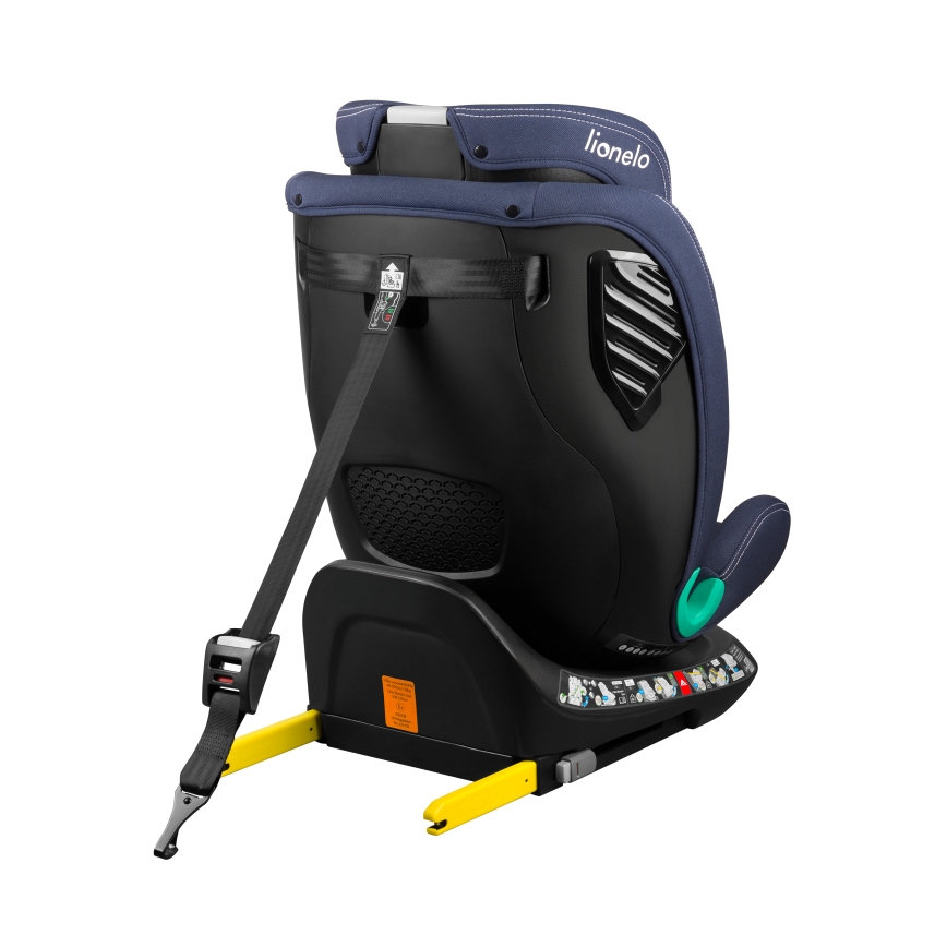 Lionelo - Silla de coche con base giratoria BASTIAAN ONE i-Size 40-150 cm Azul marino