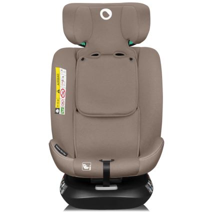 Lionelo - Silla de coche giratoria con base BASTIAAN ONE i-Size 40-150 cm beige arena