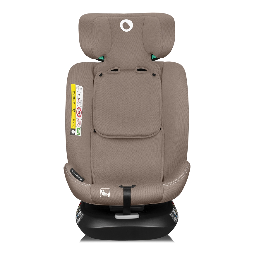 Lionelo - Silla de coche giratoria con base BASTIAAN ONE i-Size 40-150 cm beige arena
