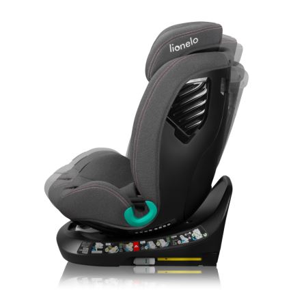 Lionelo - Silla de coche con base giratoria BASTIAAN ONE i-Size 40-150 cm Pink Rose