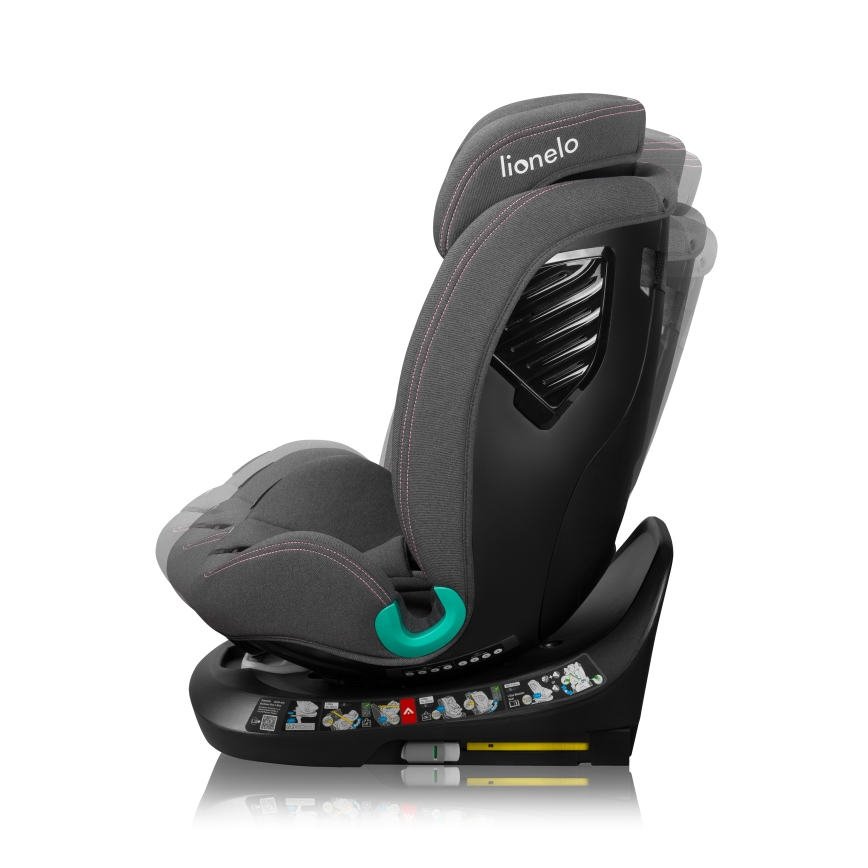 Lionelo - Silla de coche con base giratoria BASTIAAN ONE i-Size 40-150 cm Pink Rose