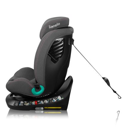 Lionelo - Silla de coche con base giratoria BASTIAAN ONE i-Size 40-150 cm Pink Rose