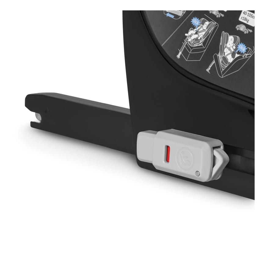 Lionelo - Silla de coche giratoria con base BRAAM i-Size 40-150 cm Gris Piedra