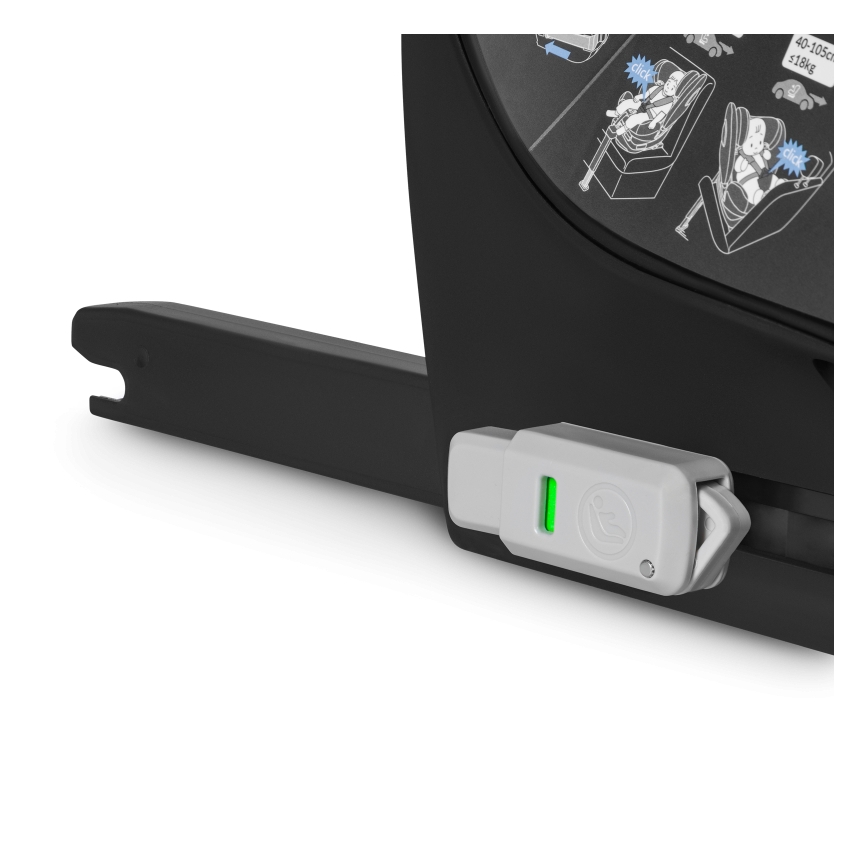 Lionelo - Silla de coche giratoria con base BRAAM i-Size 40-150 cm Gris Piedra