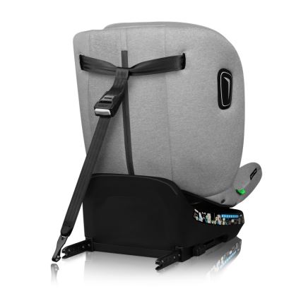 Lionelo - Silla de coche giratoria con base BRAVE i-Size 40-150 cm Gris piedra