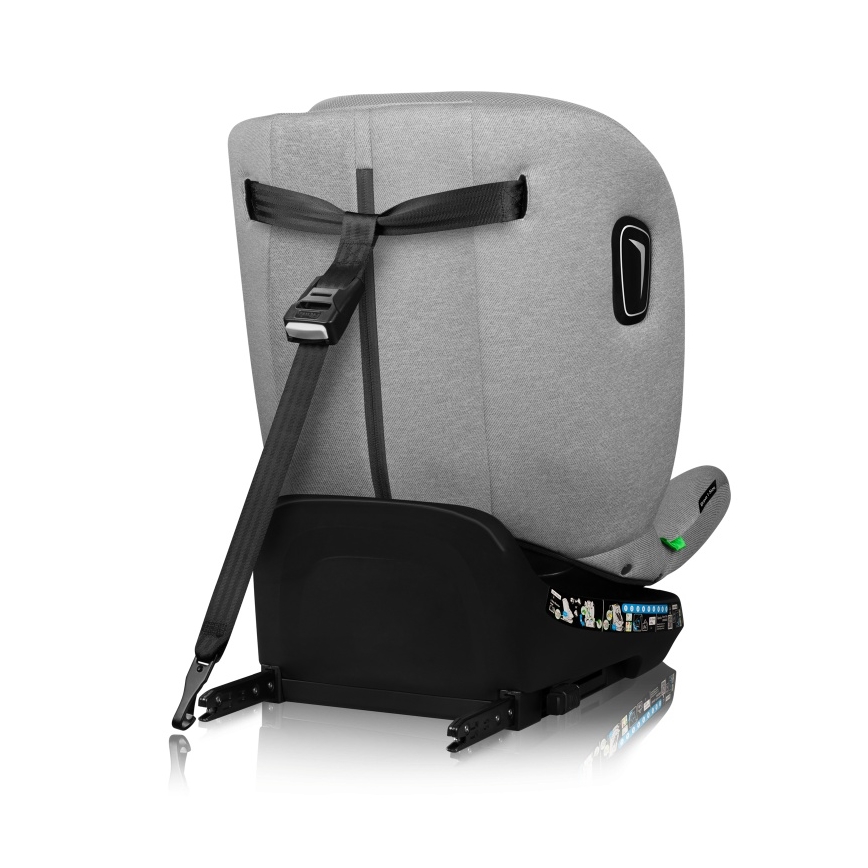 Lionelo - Silla de coche giratoria con base BRAVE i-Size 40-150 cm Gris piedra