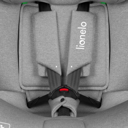 Lionelo - Silla de coche giratoria con base BRAVE i-Size 40-150 cm Gris piedra