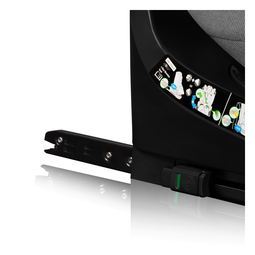 Lionelo - Silla de coche giratoria con base BRAVE i-Size 40-150 cm Gris piedra