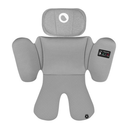 Lionelo - Silla de coche giratoria con base BRAVE i-Size 40-150 cm Gris piedra