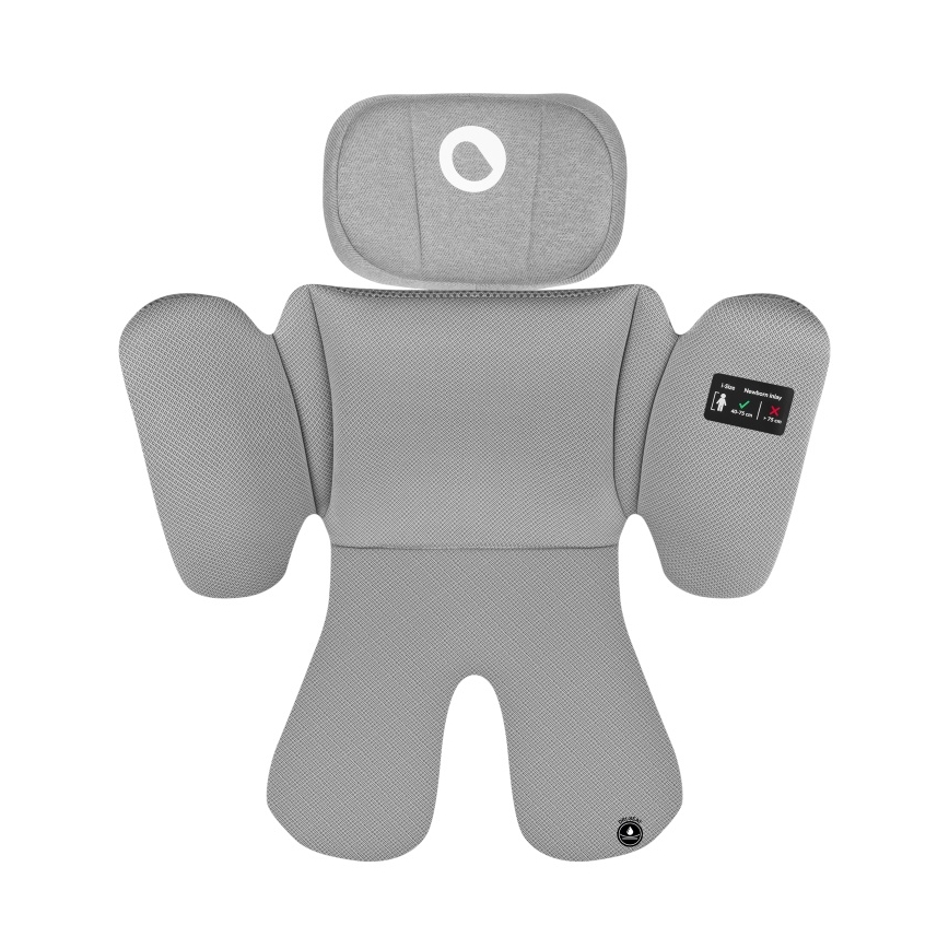 Lionelo - Silla de coche giratoria con base BRAVE i-Size 40-150 cm Gris piedra