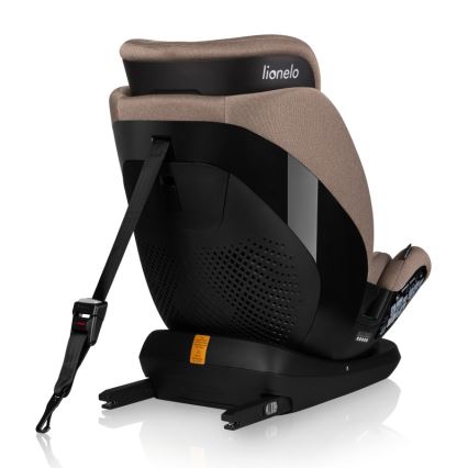 Lionelo - Silla de coche giratoria con base LAVENDER i-Size 76-150 cm Beige Latte