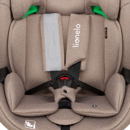 Lionelo - Silla de coche giratoria con base LAVENDER i-Size 76-150 cm Beige Latte